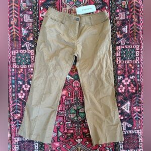 EUC Miu Miu Classic Beige Cropped Pants size 44 the real real